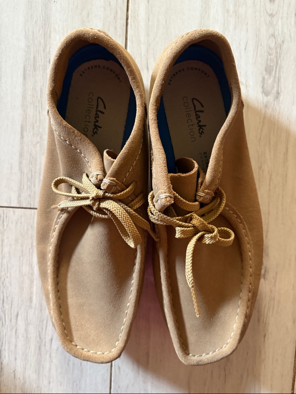 Clarks Men’s Tan Suede Chukka Wallabee Boots Size :10. EUR :43. 27 Cm